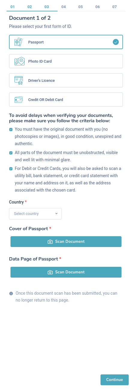 IDV Mobile Document Capture
