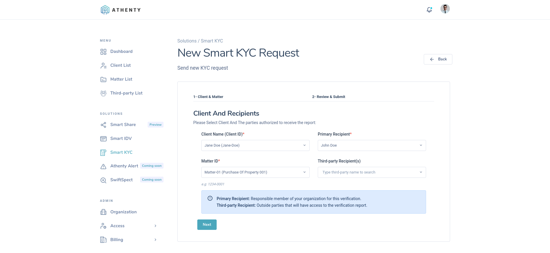 KYC Client Search