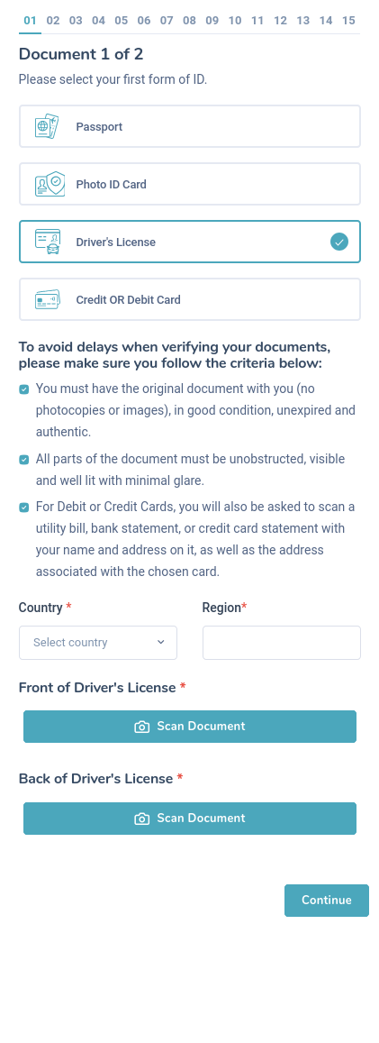 KYC Mobile Document Upload